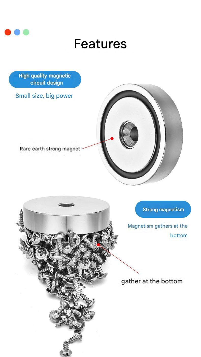 🔥Last Day Promotion 50% OFF🔥Fishing Magnet: 260LBS Super Strong Neodymium Magnet for Epic Treasure Hunting