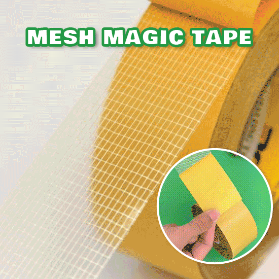 (🔥2023 New Year Promotion-48%OFF)Mesh Strong Adhesive Tape--400''(🎁Buy 2 get 1 Free)