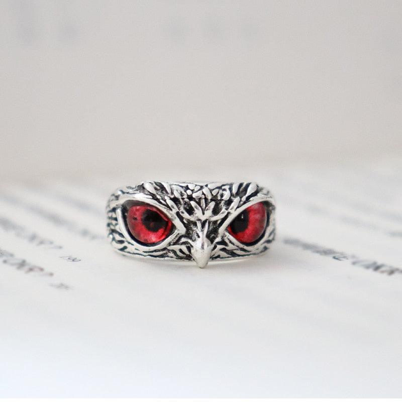 ⏱️<strong>Last Day Clearance Sale 60% OFF</strong> - Wisdom Owl Eye Silver Ring - Adjustable Size