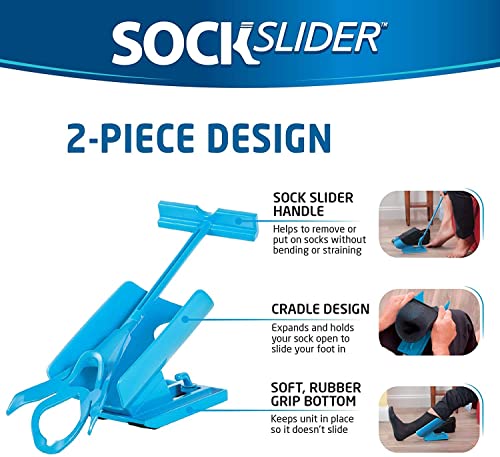 Sock Slider Aid - Easy On Off Sock Helper Kit