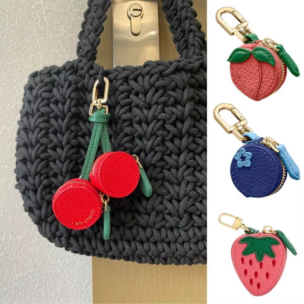 🍂TikTok Fall Sale — Last Day 70% OFF🎉Cute Fruit Coin Purse Bag Charm Airtag Accessories🍊