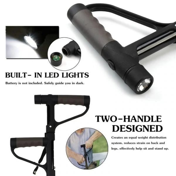 🔥Today's Specials🔥💥Aluminum alloy with LED light non-slip foldable walking stick💥👵