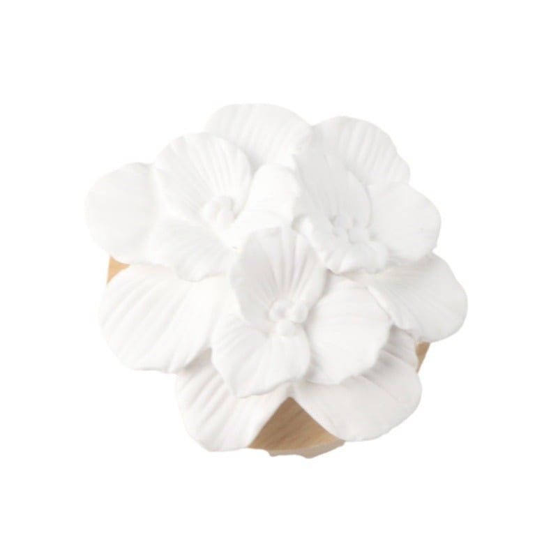 Car home aroma diffuser stone and wood base, succulent gypsum perfume essential oil evaporation decorative item