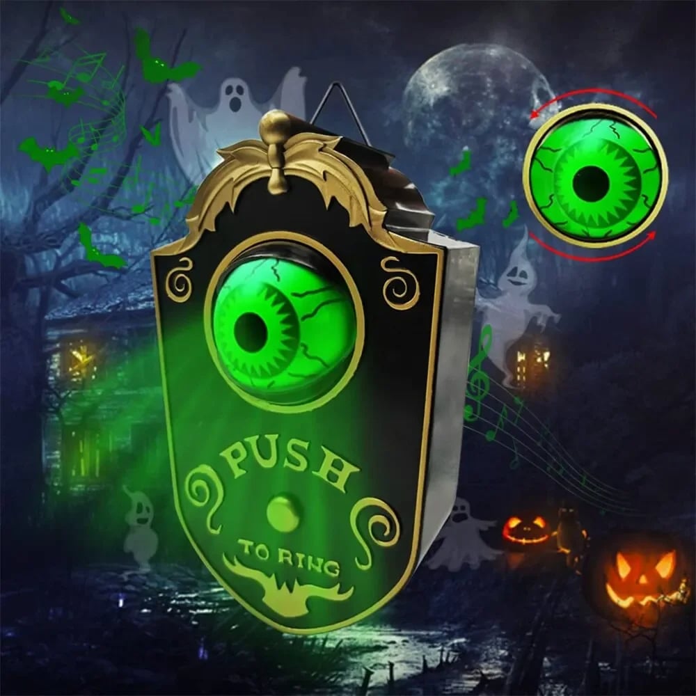 2024 UPGRADED VERSION - Horror SuspensionElectric Pronunciation Eyeball Doorbell- BUY 2 SAVE EXTRA 10% OFF AND FREE SHIPPING