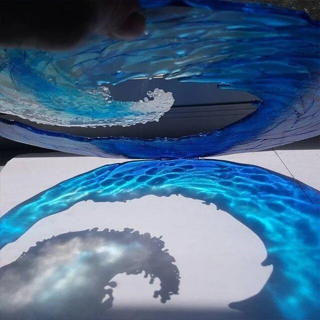 🎄Christmas Hot Sale🎁48% Off🎄Ocean Wave Fused Resin Sculpture💥BUY 2 FREE SHIPPING