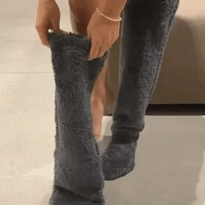 🎄TikTok Christmas Sale -70% OFF💕Comfort Plush Fleece Knee Socks For Christmas❄️🎅