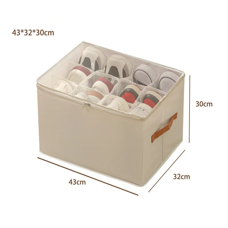 💥LAST DAY SALE 50% OFF💥Fabric Shoe Organizer Storage Box⚡BUY 2 FREE SHIPPING