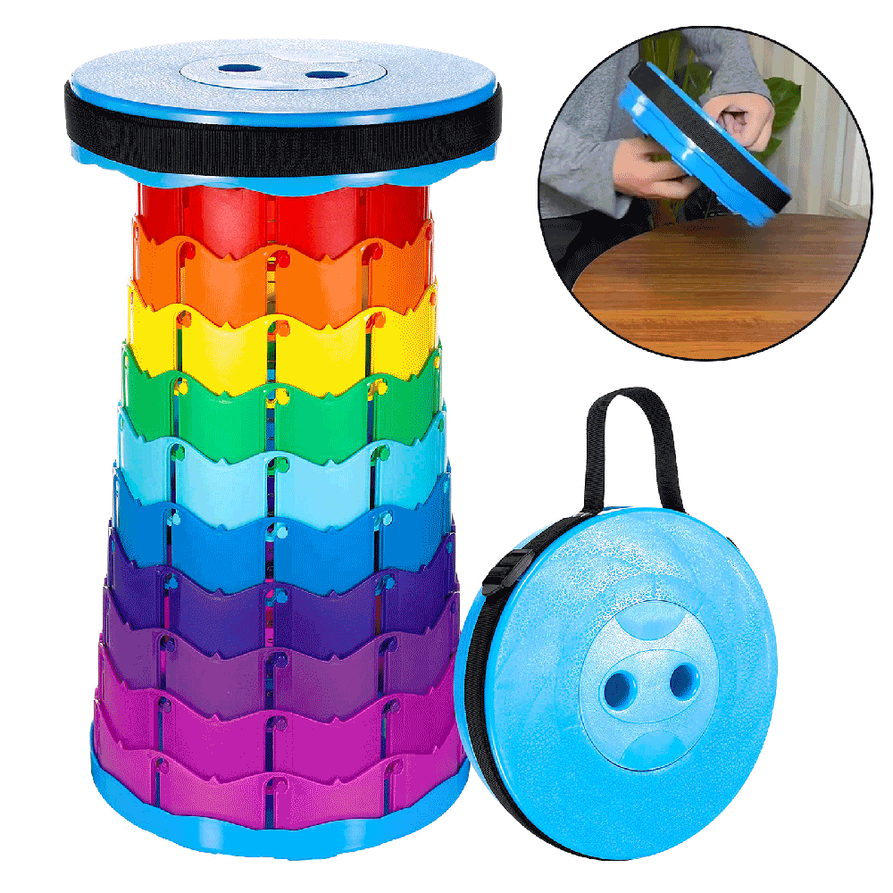 (🔥Last Day Promotion- SAVE 48% OFF)Retractable Folding Stool-Buy 2 Free Shipping