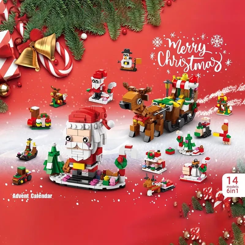 TikTok Last Day Promotion -70% OFF🎉Advent Calendar 2024 Christmas Building Toy Set for Kids