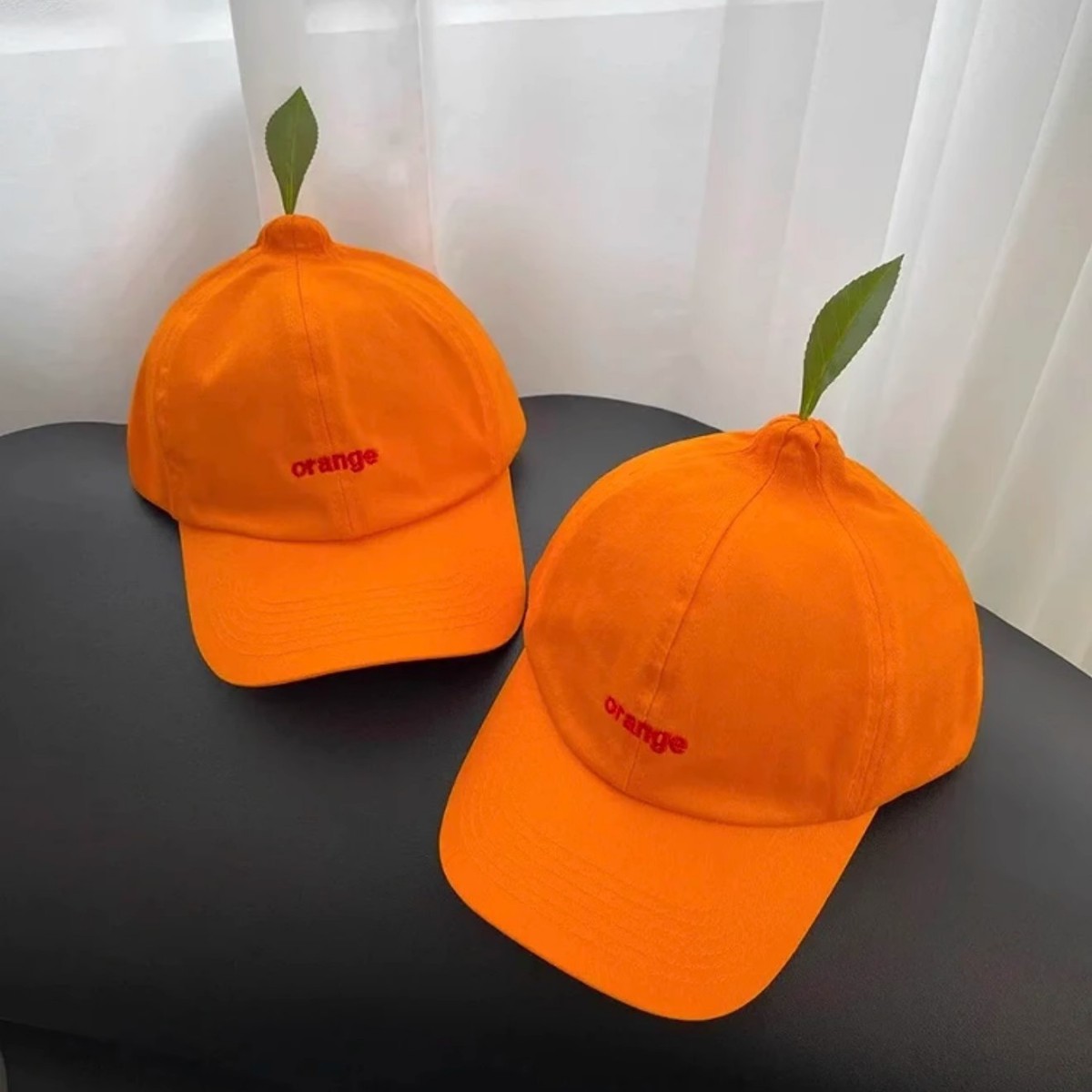 2025 Summer New Creative Cute Orange Baseball Cap