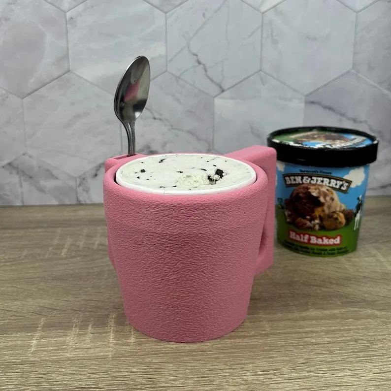 🎁TikTok Last Day Sale - 70% OFF🎉The Ultimate Ice Cream Pint Holder🍦Keep Your Hands Cozy & Your Ice Cream Cold! 🍨