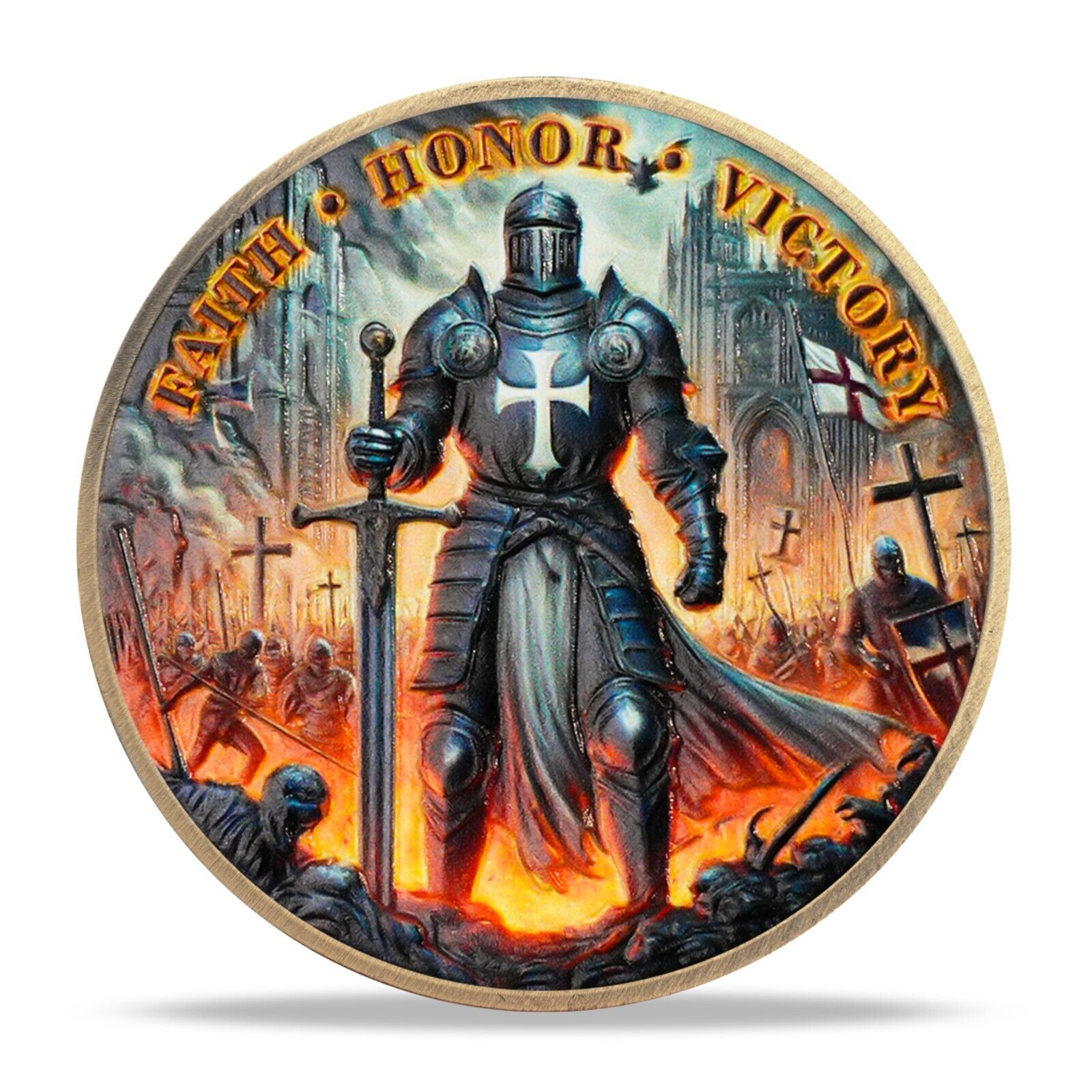 💥Knights Templar Christian Challenge Coin