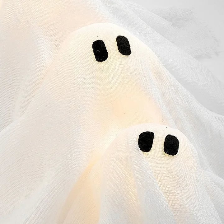 🏆✨ #1 Pick for Spooky Front Doors💥Lit Ghosts Wreath