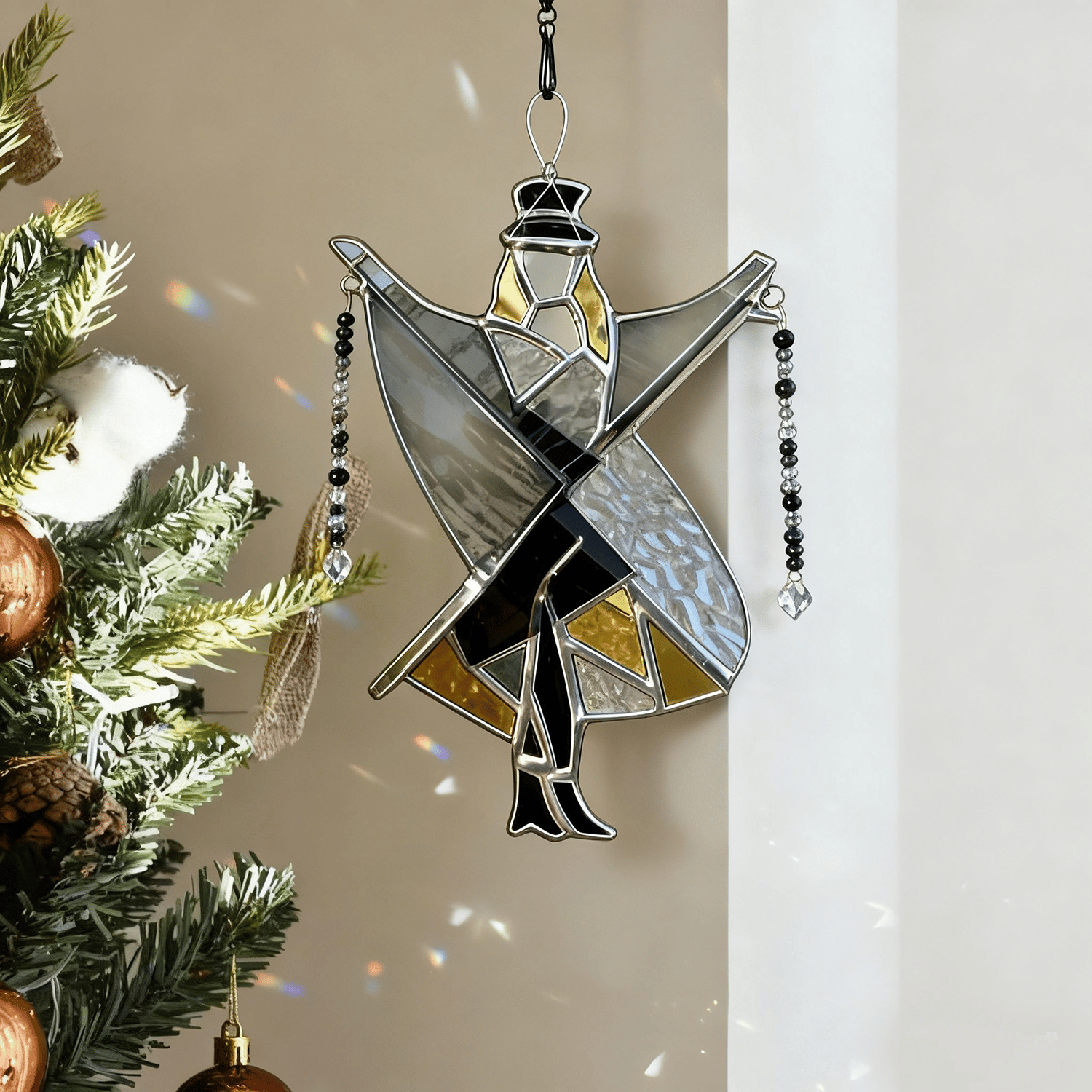 🔥LAST DAY 59% OFF -💃Stevie Nicks🤘 Handmade Stained Glass Spinner