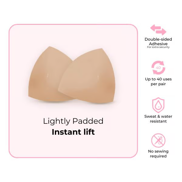 Sticky Bra Inserts - Washable & Reusable, Instant Lift🔥(Latex-free and Allergy-friendly)