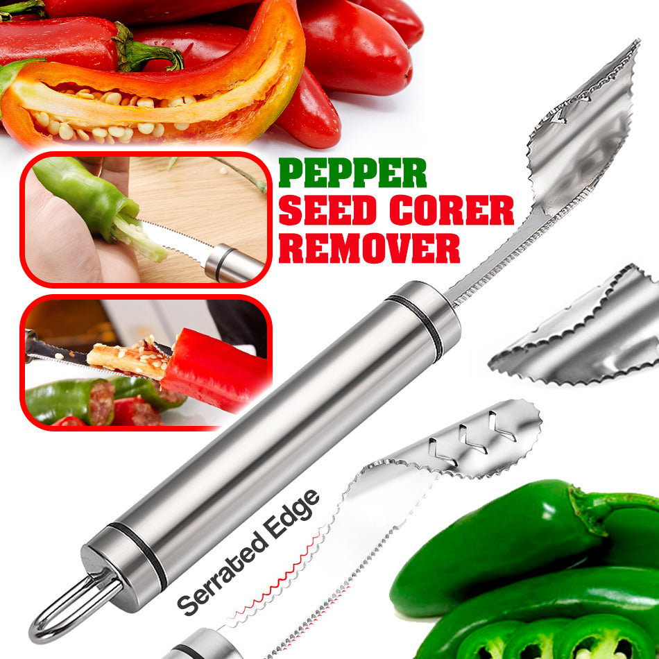 (🎅Christmas Sale - 49% OFF)Pepper Seed Corer Remover(BUY 3 GET 2 FREE NOW)