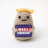 The cutest little crochet potato with a positive message.