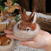 Handmade roe deer hat ornaments