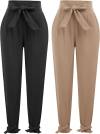 GRACE KARIN Womens Casual High Waist Pencil Pants with Bow-Knot Pockets for Work