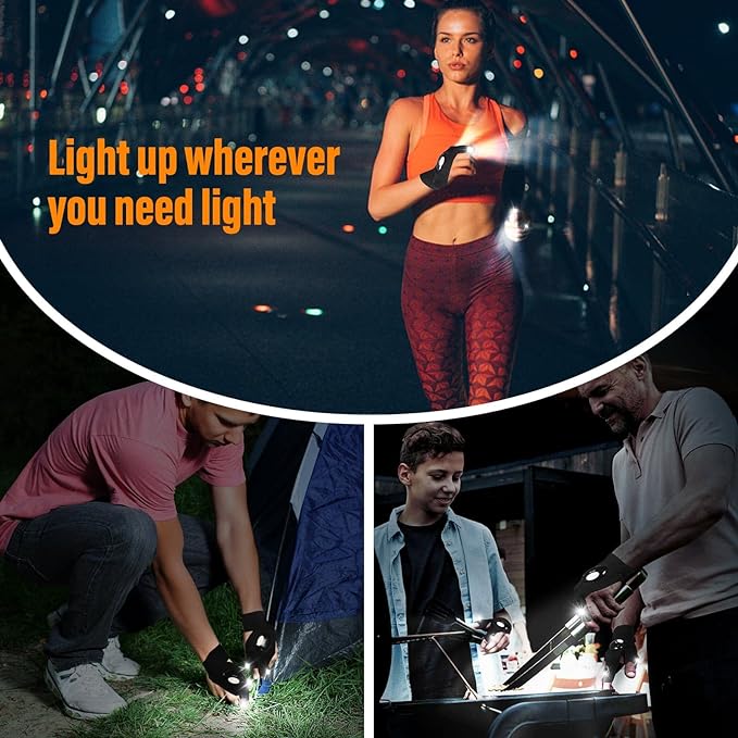 🔥Last Day Sale 49% OFF-LED Flashlight Waterproof Gloves