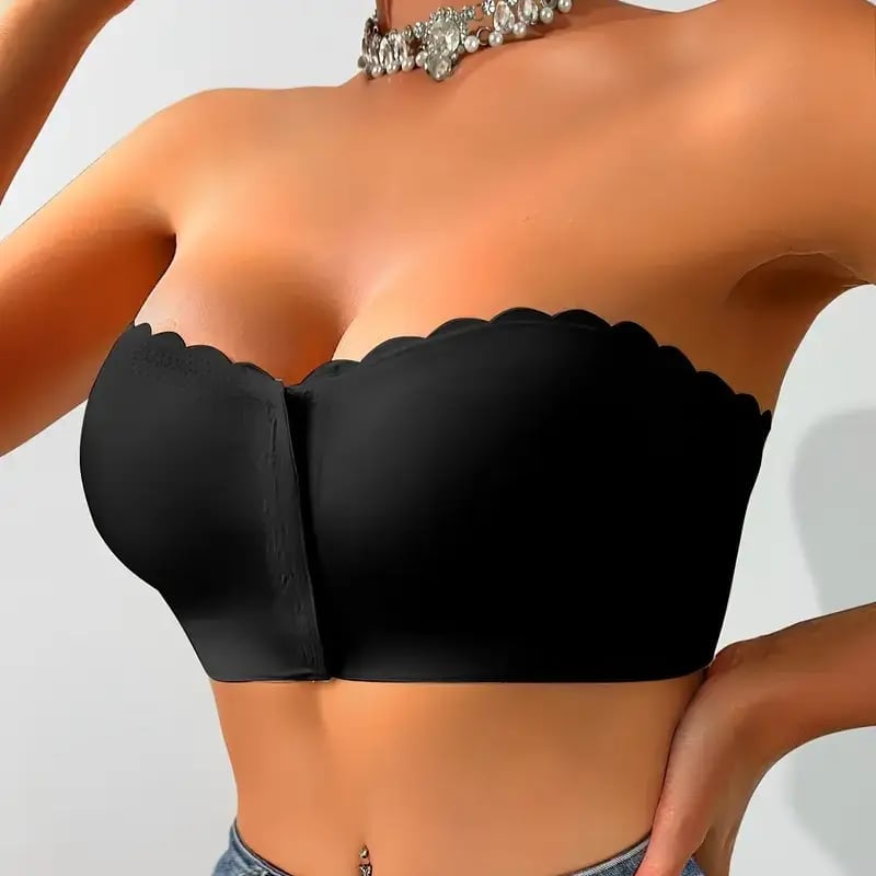 🏆Letzter Tag 49% Rabatt❤️ Nahtloser, trägerloser Bandeau-BH mit Frontverschluss