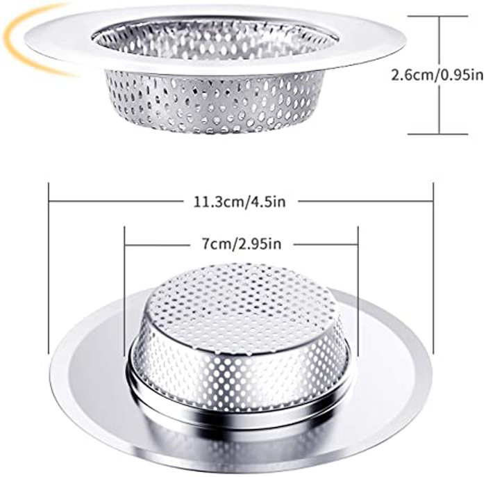 (🔥Last Day Promotion - 49% OFF) Stainless Steel Sink Filter - 🔥Buy 3 Get 2 Free