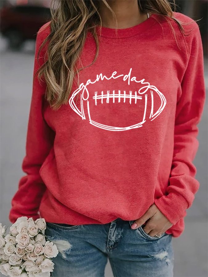 Women's Gameday Football Lover Casual Sweatshirt