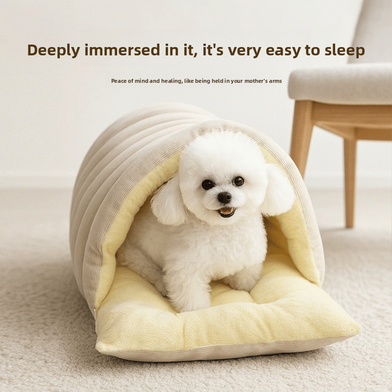 🎁TikTok Last Day Sale - 70% OFF🐈Removable and Washable Winter Closed-off Cat Bed💝