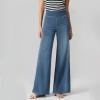 Damen Hochtaillierte, Gewaschene, Weite Baggy-Strickjeans mit Stretch und Mehreren Taschen – Bequeme Freizeit-Denim💥Kostenloser Versand