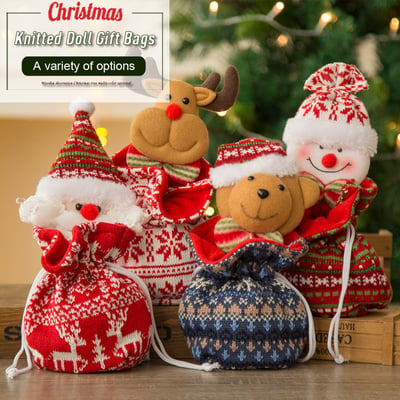 🎄Christmas Early Sale-48% OFF🎁Christmas Knitted Doll Gift Bags🎅