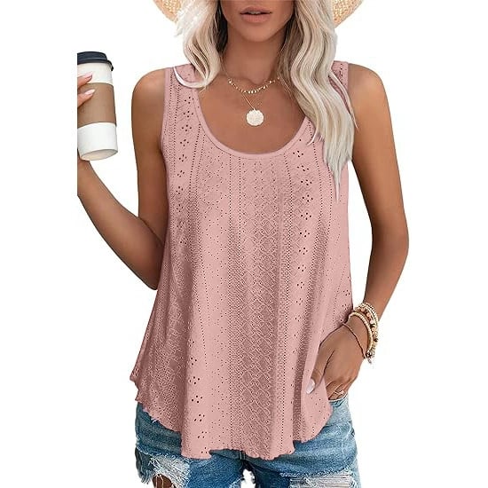 🔥Heißer Verkauf 70% Rabatt🔥Women's Vest ärmellos Rundhalsausschnitt Casual Sommer