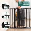 BABELIO New Version Baby Gate with Cat Door, 29.5-40