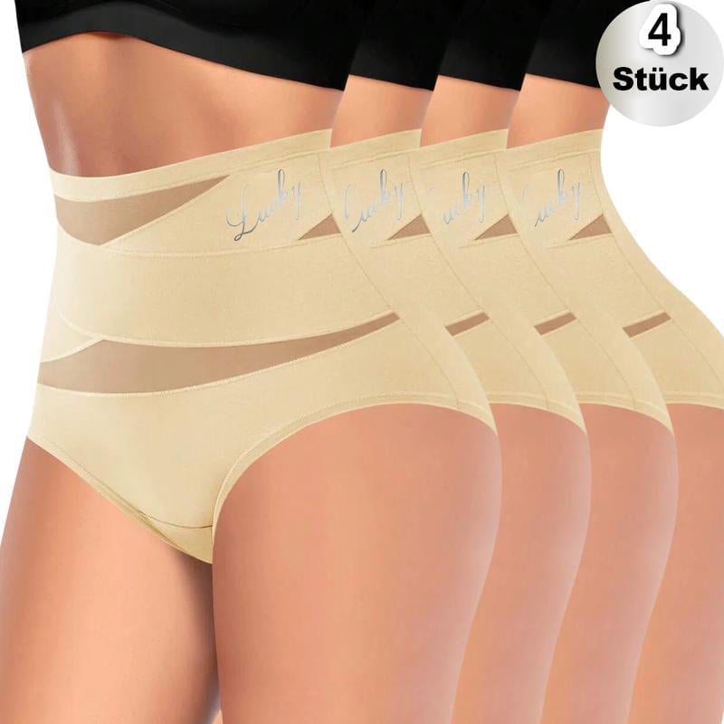 🔥Letzter Tag 49% Rabatt🎉4er-Pack Taillenhoher Shaping-Slip