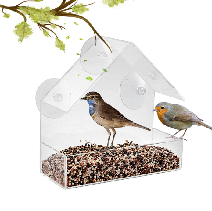 Mountable Clear Bird House, Buy 2 Free Shipping