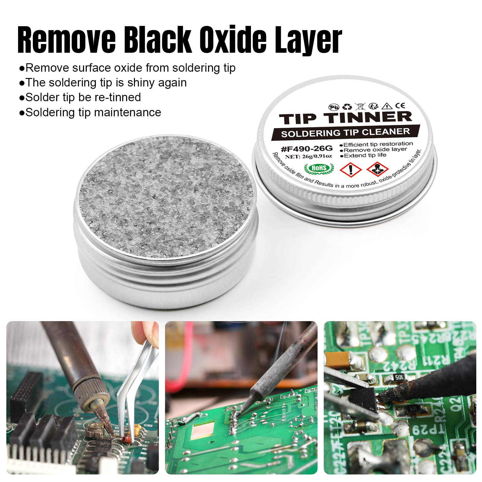 Refresher Tip Tinner Flux, Soldering Tip Cleaning, Buy 3 Get 1 Free