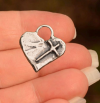 ✝️100% Handgefertigtes Sterling Silber Herz mit Kreuz(Handmade®)
