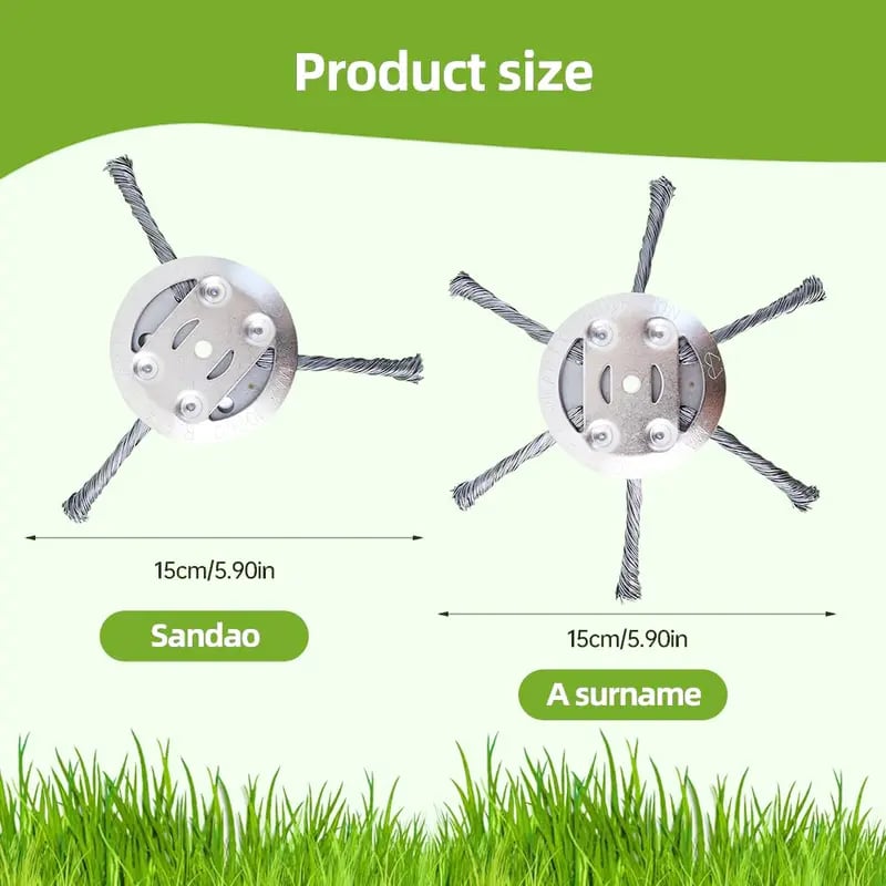Last Day 50% OFF🔥Universal Steel Wire Trimmer Head Replacement-Heavy-Duty Weed Brush Cutter