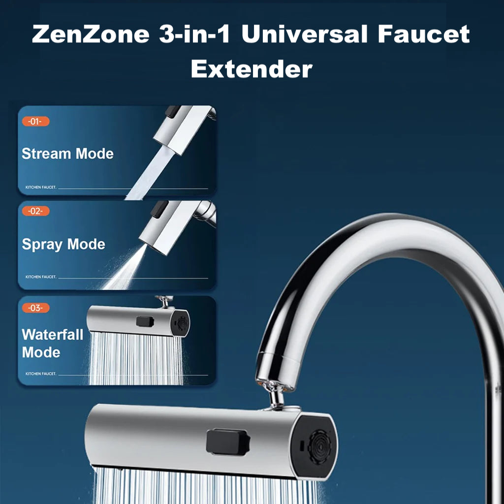 (🎄EARLY CHRISTMAS SALE - 50% OFF) 🎁 3-in-1 Universal Faucet Extender