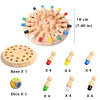 New Children Wooden Memory Matchstick Chess Game