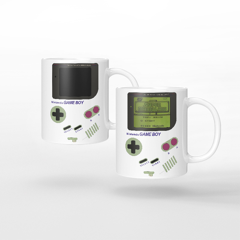 Pixel Heart Color Changing Ceramic Mug