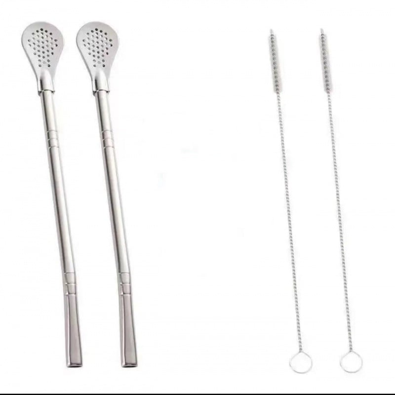 🔥Last Day Promotion 50% OFF🔥Removable Filtered Spoons Drinking Straw