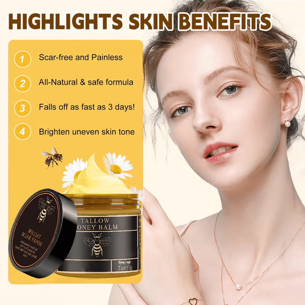 🔥Last Day Promotion 70% OFF🍯Handmade Organic Grass-Fed Beef Tallow Balm with Raw Honey
