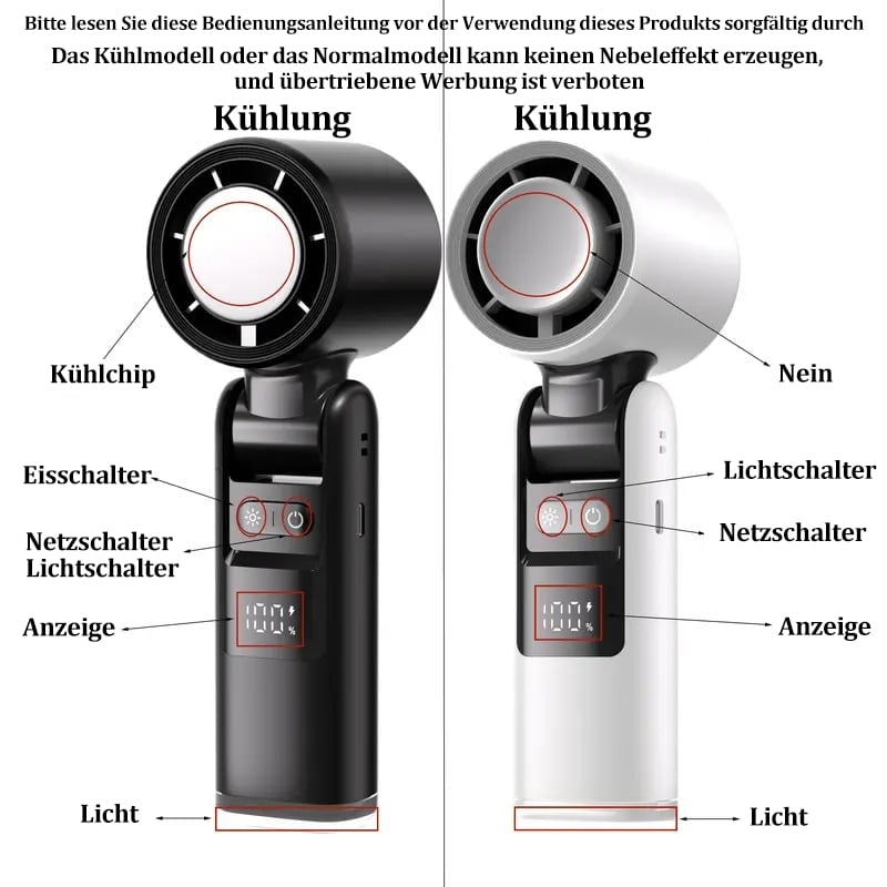 🔥Letzter Tag 49% Rabatt🧊Tragbarer Turbo-Eiskühlventilator