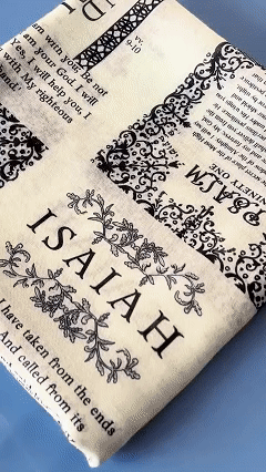 🔥LAST DAY 50% OFF - ✝️Christian Prayer Shawl: Protection Bible Verse Scarf, Yeshua Scripture Wrap