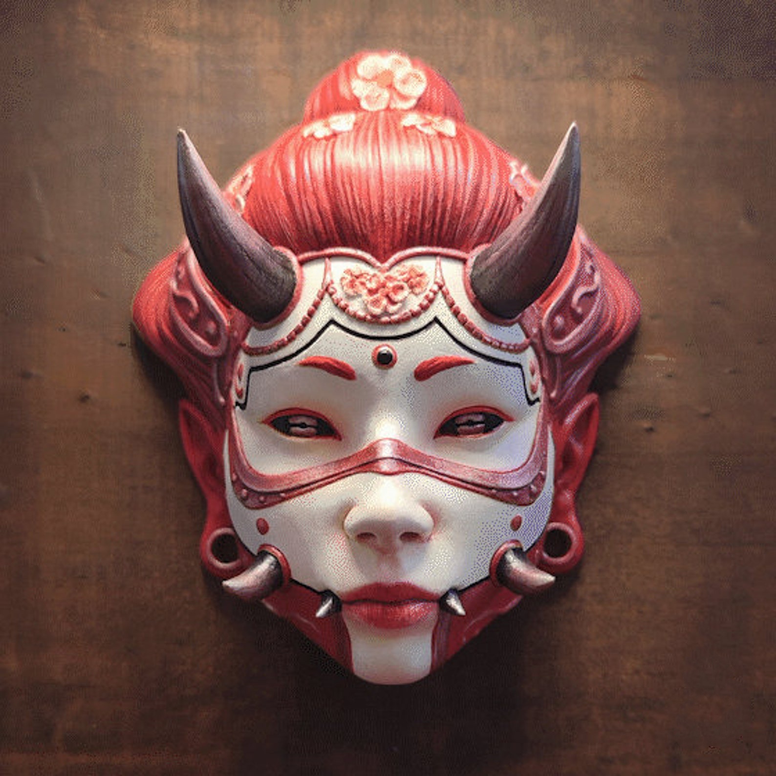 🎭Hannya Masks Wall Decor