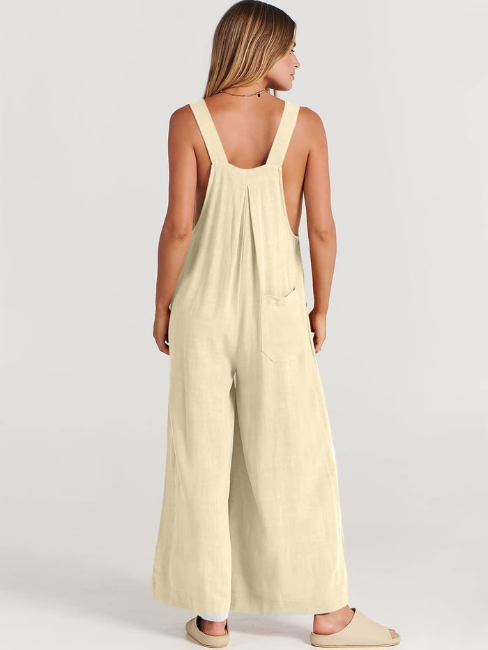 LAST DAY 70% OFF🔥-Plus Size Wide Leg Overalls Jumpsuit (Buy 2 Free Shipping)