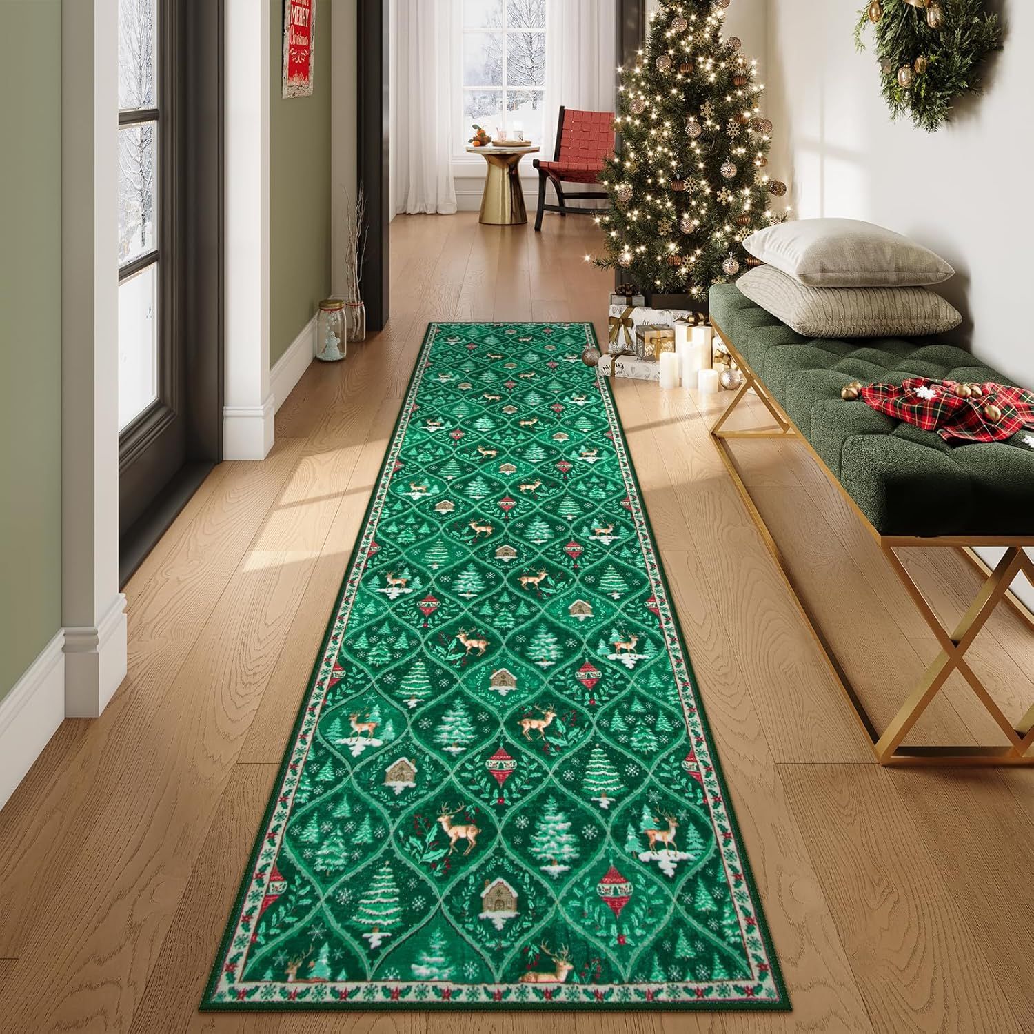 🎁Weihnachts-Schnäppchen 49 % Rabatt⚡Weihnachtsteppich für den Innenbereich