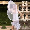 SHEMESIX Ladies Sexy Wedding Dress Uniform Cosplay Lingerie Set Transparent Lace Set - NY-05