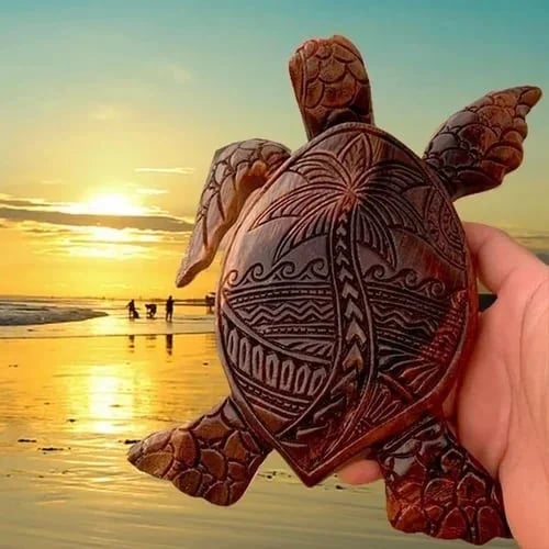 🔥Limited Quantity⏰Hawaiian Turtle Woodcarving🐢