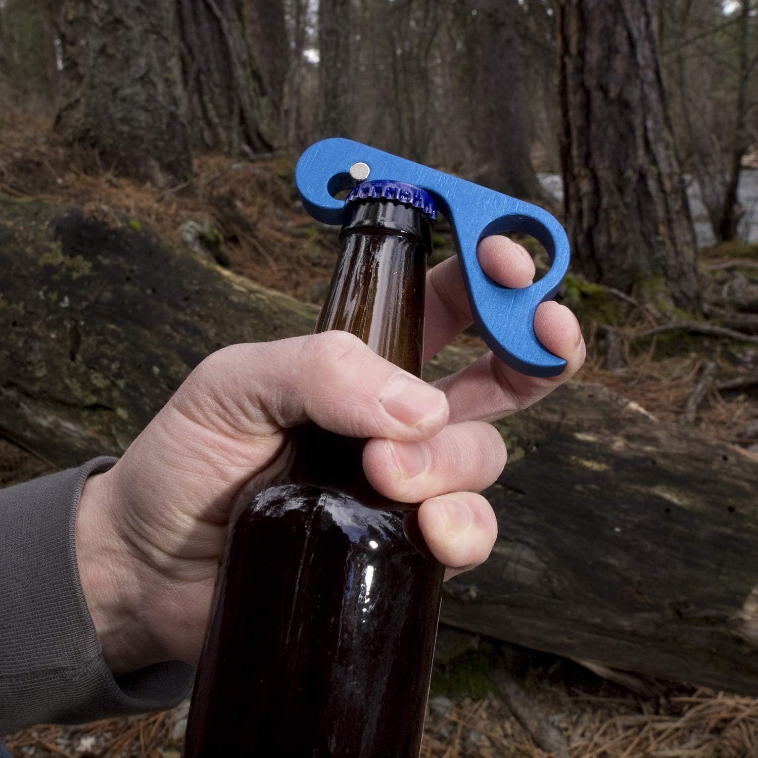 One-handed Bottle Opener